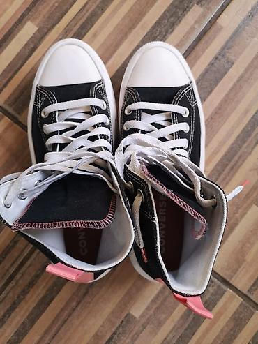 Patike: Converse All Star visoke patike, model sa platformom. - Boja: crna — 1
