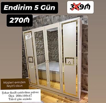 4 qapılı dolab Yep yeni 270 azn rəng seçimi var çatdırılma var lalafo.az -da 4 qapılı dolab Yep yeni 270 azn rəng seçimi var çatdırılma var