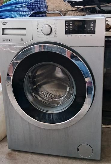 beko dispenser: Beko paltaryuyan maşın – önyükləməli, gümüş rəng. - Yükləmə həcmi: 6 — 1