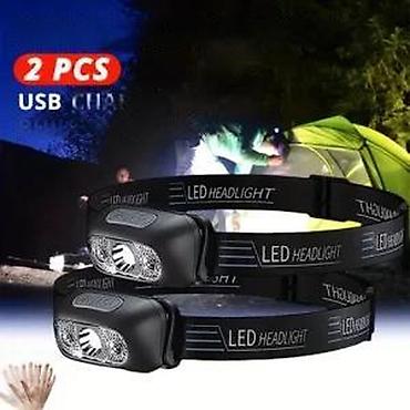 Lov i ribolov: USB punjive čeone lampe sa senzorom pokreta MACROCOSM T-B3. CENA JE ZA — 12