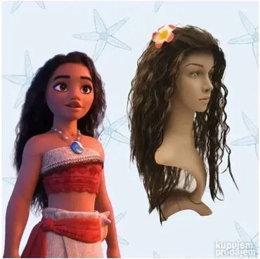 Kostimi za maskenbal: Model broj 6. Kostim MOANA VAJANA 2 deo. Perika 1800 din (prodaje se — 10