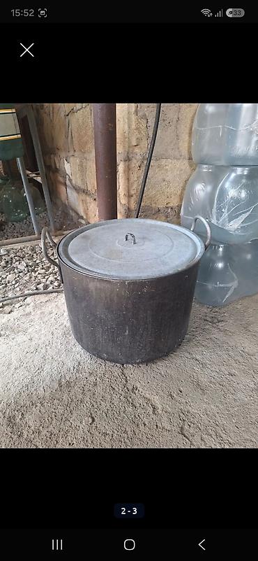 manqal üstü: Qazan, rəng - Boz, Alüminium, 5-dən çox l, 26 sm, Decoria, Rusiya — 4