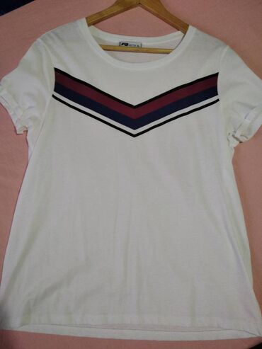 zara нови сад – слике: Short sleeves T-shirt, XL (EU 54), color - White, Cotton