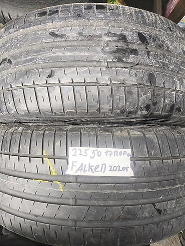 2255017: Шины 225 / 50 / R 17, Лето, Б/у, Пара, Легковые, Falken — 1
