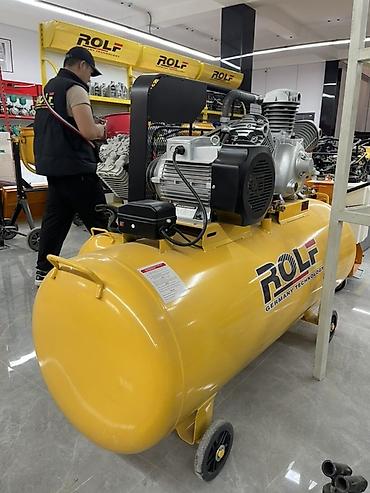 Поршневой воздушный компрессор ROLF (Germany Technology) на раме с
