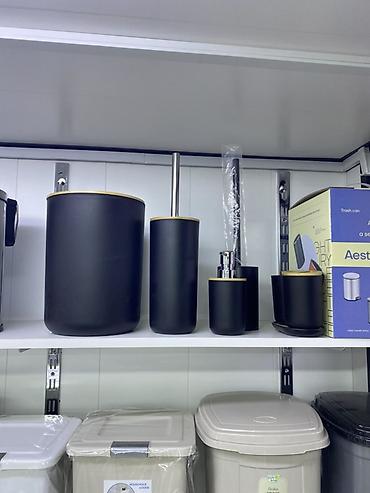 bath: Набор аксессуаров для ванной комнаты — 6 предметов (6 PCS Bathroom — 1