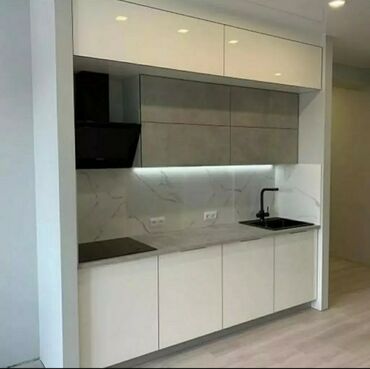 Кухонные гарнитуры: Кухонный гарнитур, Новый, цвет - Бежевый, МДФ, Самовывоз, Бесплатная доставка, Платная доставка — 4