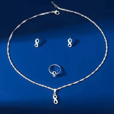 cartier narukvice konac: Set nakita “Infinity” – ogrlica, prsten i minđuše - Materijal — 4