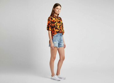 koszula z bambusem meme: Bershka, Koszula damska, rozmiar S