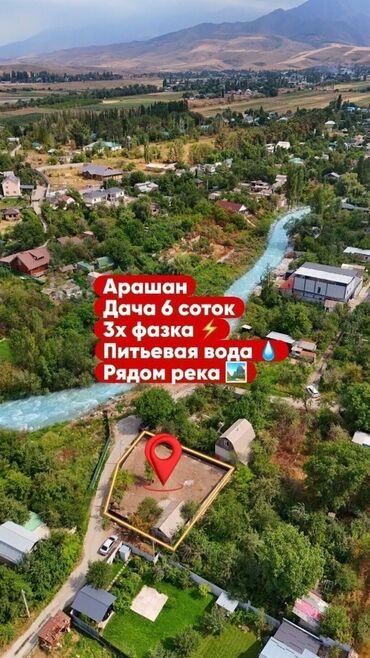 дом с сараем: 6 соток, Курулуш, Кызыл китеп, Техпаспорт