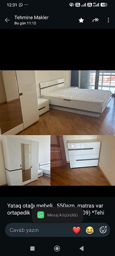 Yataq otağı mebeli. 550azn. matras var ortapedik ünvan içeri lalafo.az -da Yataq otağı mebeli. 550azn. matras var ortapedik ünvan içeri