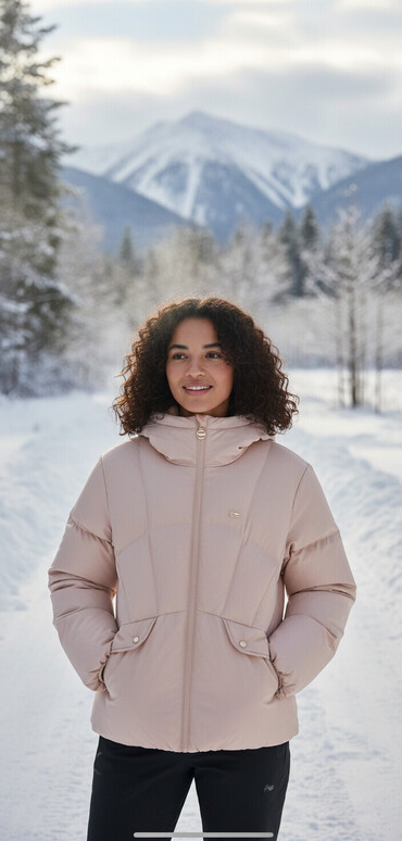 Пуховики и зимние куртки: Пуховик, Короткая модель, С капюшоном, M — 1