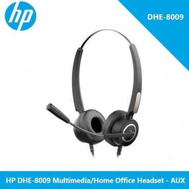 Колонки, гарнитуры и микрофоны: Гарнитура HP DHE-8009 Черный Удобная форма крепления и накладок