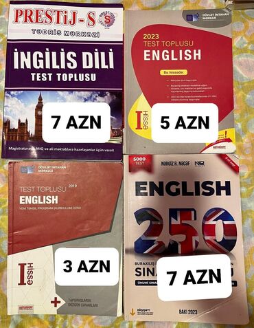 7 ci sinif riyaziyyat testleri cavablari dim: İngilisdili prestij 7 manat İngilisdili T.T 5 manat (yeni) İngilisdili