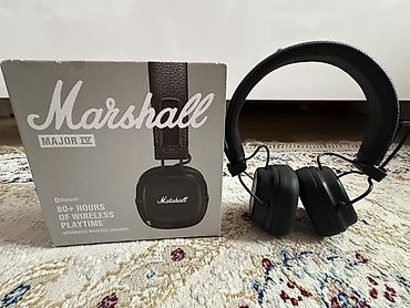aux bluetooth: İşlənmiş Simsiz (Bluetooth) Qulaqcıqlar, Marshall, rəng - Qara — 1