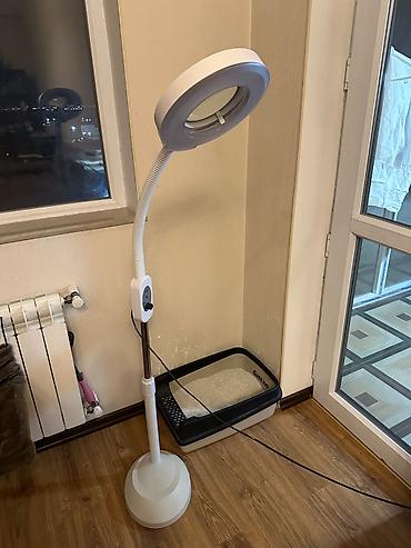 stolustu isiq: LED lupalı döşəmə lampası - 5 dioptriyalı böyüdücü şüşə ilə dairəvi — 2