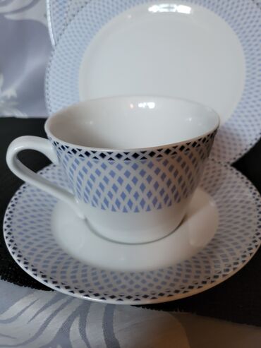 Kuhinjski setovi: Set nov petodelni porcelanski za jednu osobu. Petodelni — 7