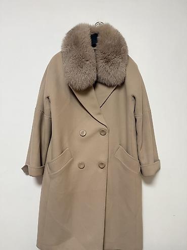 Пальто: Пальто, Классика, Зима, Кашемир, Оверсайз, L, XL — 2