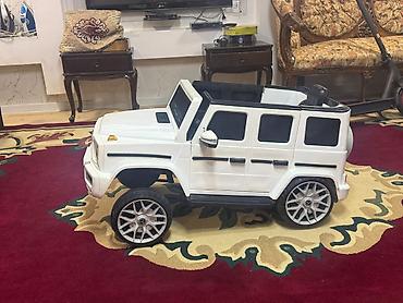 karting maşınları: Uşaq üçün elektromobil – Mercedes-Benz G-Class stilində - Korpus: ağ — 5