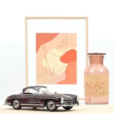 odece: Mercedes-Benz 300 SL Roadster 1957 – Red – Norev 🚗❤️ Norev — 1