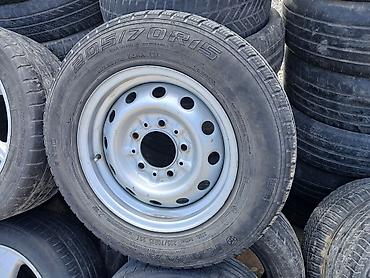 r15 şin: 205/70 R15 təkər və polad disk dəsti - Ölçü: 205/70 R15 - Protektor — 1
