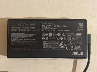 Noutbuklar üçün adapterlər: Asus adapter 120W ADP-120VH Plyonkasi ustundedi 1 ay istifade olunub