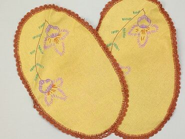 Textile: PL - Tablecloth 37 x 23, color - Yellow, condition - Good