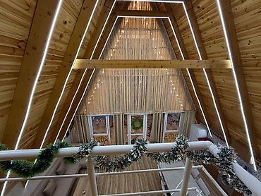 Bağ evlərinin kirayəsi: A‑Frame tipli modern istirahət evi - Memarlıq: Üçbucaq formalı — 4