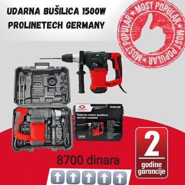 mašine i alati: Hilti bušilice ProlineTech
Više komada
Garancija-Račun