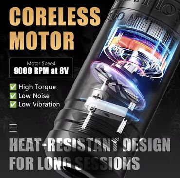 Ostali akumulatorski alati: Ambition C1 – profesionalna bežična/žičana tattoo mašina (pen) Malo je — 8