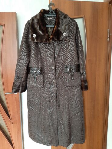 Пальто: Пальто, Классика, Зима, Искусственный мех, Длинная модель, Карманы накладные, 5XL (EU 50), 6XL (EU 52)