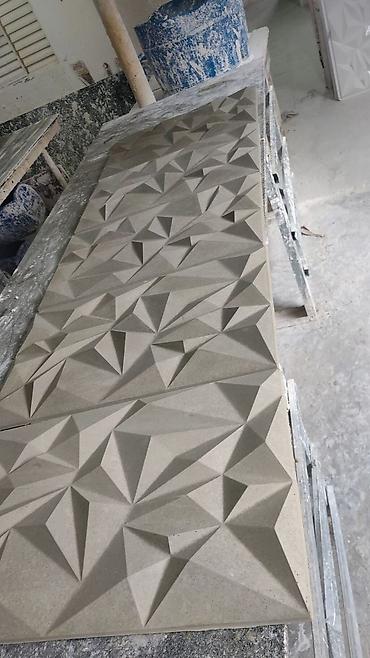 3d şəkillər: 3D dekorativ divar panelləri - Material: yüngül və davamlı 3D — 10