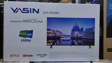 купить телевизор в бишкеке в рассрочку: Телевизоры Yasin 43 UD81 webos magic пульт smart Android Yasin
