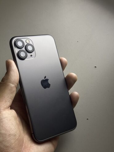 Apple iPhone: IPhone 11 Pro, Б/у, 256 ГБ, Черный, Зарядное устройство, Защитное стекло, Кабель, 97 %