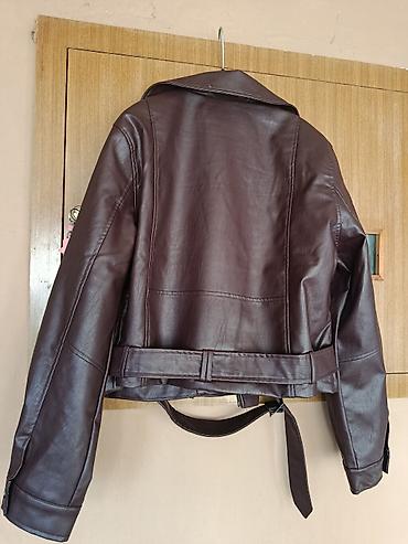 Jackets, Coats, Vests: Ženska bajker jakna – tamno bordo (burgundy) - Brend: Sinsay - — 3