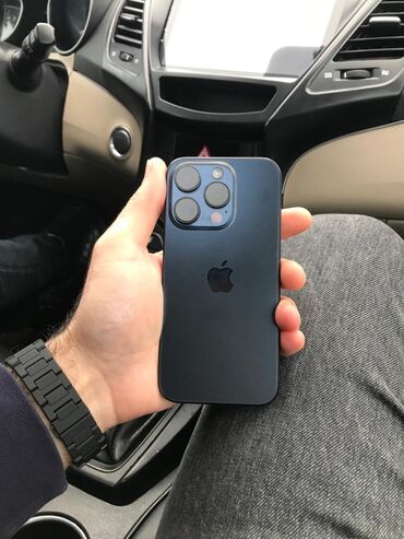 iphone 15 pro 256gb qiymeti: IPhone 15 Pro, 128 GB, Blue Titanium, Face ID