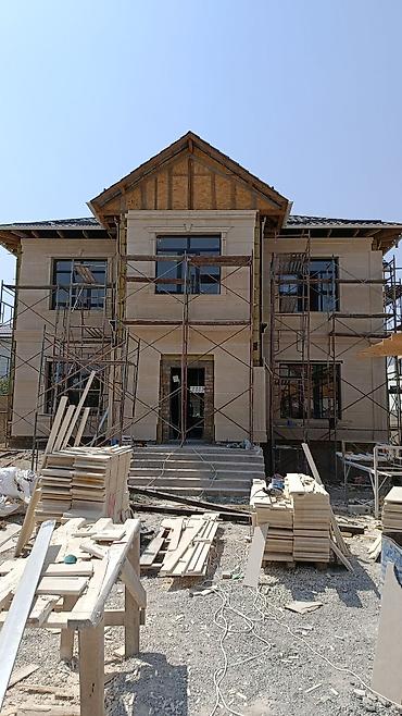 Фасадные плиты Сары-Таш (Травертин): Сары таш натуральный камень гранит мрамор перила из камня — 11