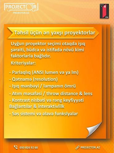 smart tv: Yeni Stasionar Proyektor Pulsuz çatdırılma, Ödənişli çatdırılma, Rayonlara çatdırılma — 2