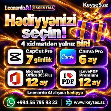ПО для бизнеса: Leonardo AI Essential — 15 AZN 🎁 Hədiyyə ilə İdeyanızı yazın, şəklə — 2