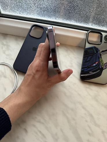 iphone 16e qiymet: IPhone 14 Pro Max, 128 GB, Deep Purple, Simsiz şarj, Face ID — 5