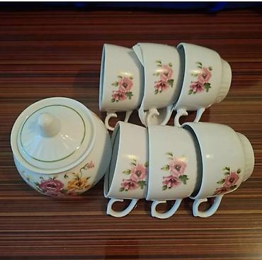 cay servisi: Çay dəsti, rəng - Ağ, Farfor, 6 nəfərlik — 1