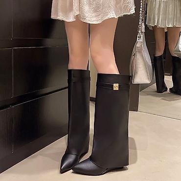 сапог срочно: Сапоги, 36, 36.5, Givenchy, Новый, цвет - Черный — 1