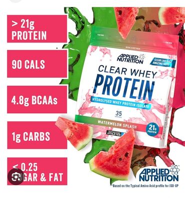 протеин купить дешево: Протеиновый порошок Clear Whey Protein от Applied Nutrition со вкусом