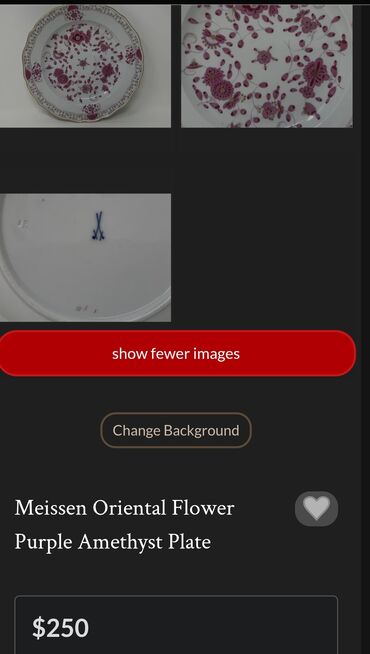 Ostali antikviteti: Tanjiri 8 kom.Meissen Indian Pink Flowers.4g. Meissen tanjiri 8 — 4