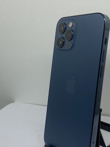 жалал абад телефон: IPhone 12 Pro, Колдонулган, 256 ГБ, Blue Titanium, Заряддоочу түзүлүш, Коргоочу айнек, Каптама, Бөлүп төлөө менен, 80 %