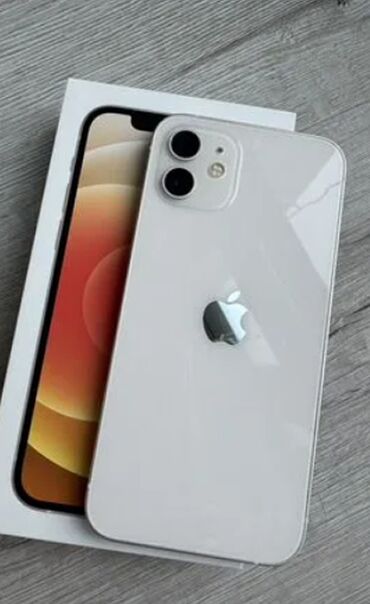 Apple iPhone: IPhone 12, 256 GB, White Titanium, Simsiz şarj, Face ID, Sənədlərlə