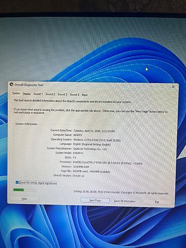 Masaüstü kompüterlər və komponentlər: Xaricə gedirəm deyə satıram. 16 gb ram 500 gb sdd 1 tbb hdd i7-9700 — 6