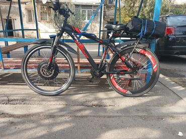 Электрические велосипеды: Б/у Электрический велосипед Strim, 26", скоростей: 7, 500-750 Вт, Бесплатная доставка