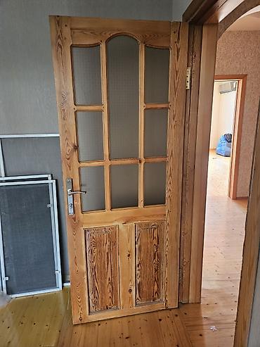 samdanlar: Taxta şüşəli otaq qapıları - Material: təbii ağac (şam teksturası) — 2