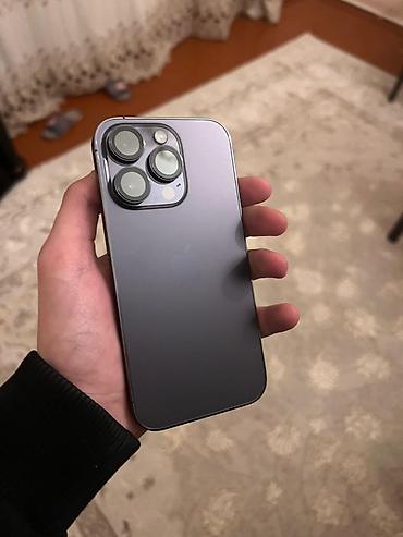dubai version iphone 15 pro max: IPhone 14 Pro, 128 GB, Deep Purple, Simsiz şarj, Face ID — 1